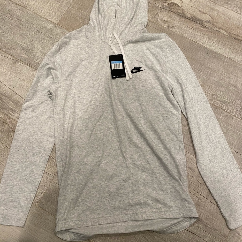 Light Gray Hooded Nike Shirt